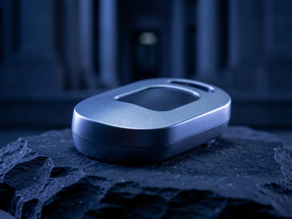 Hardware security key macro photography