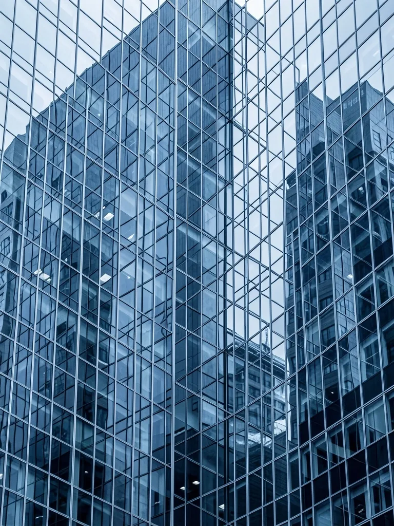 Abstract architectural grid representing regulatory frameworks